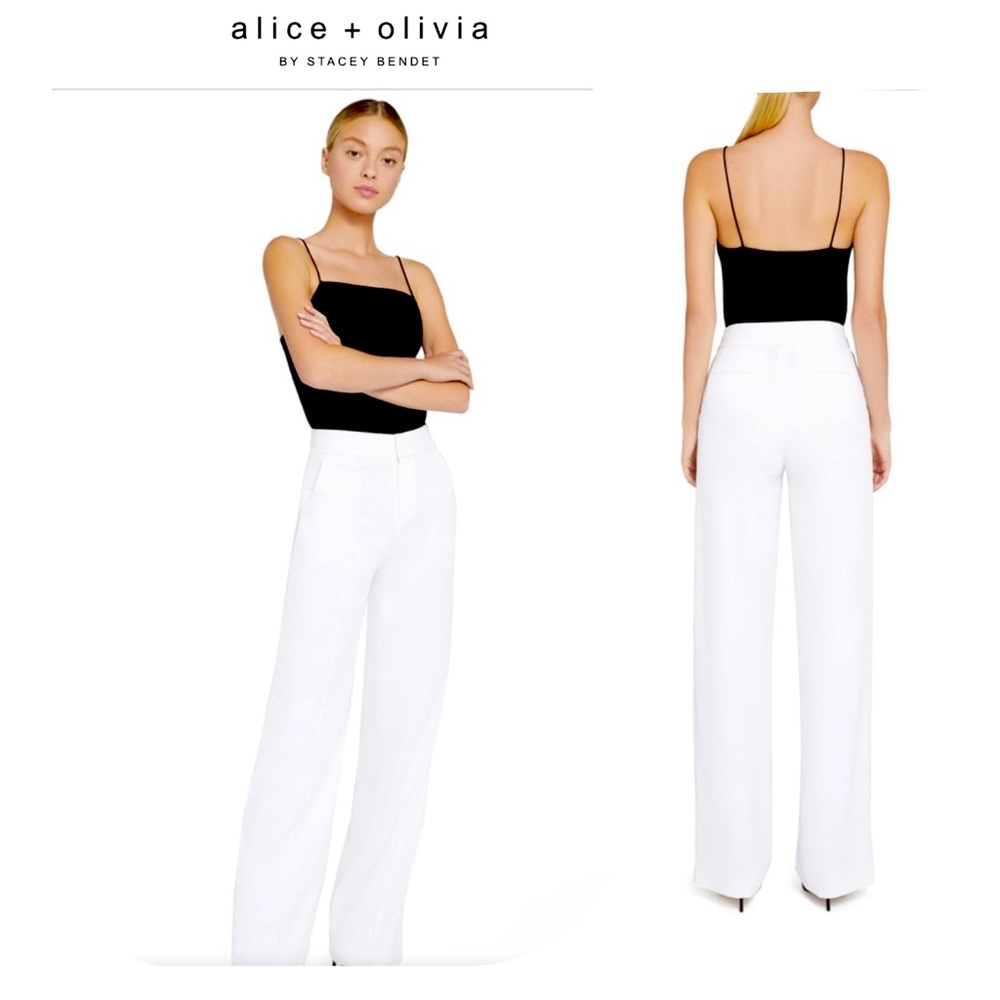 Alice + Olivia Dylan High Waist Trousers. Size 4